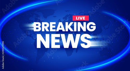 Breaking News Screen Or Interface Template