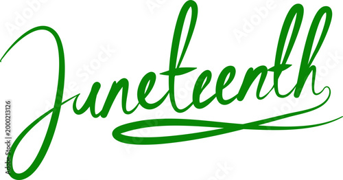 Juneteenth typography 