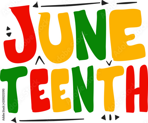 Juneteenth typography 