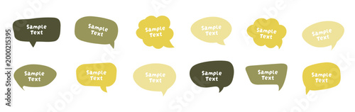 Speech Bubble Vector Set – Colorful Comic-Style Text Balloons