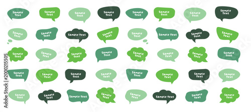 Speech Bubble Vector Set – Colorful Comic-Style Text Balloons
