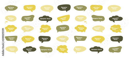 Speech Bubble Vector Set – Colorful Comic-Style Text Balloons