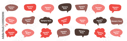 Speech Bubble Vector Set – Colorful Comic-Style Text Balloons