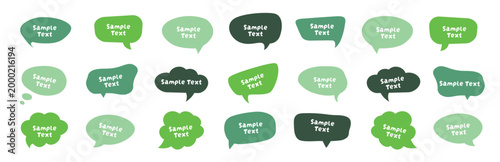Speech Bubble Vector Set – Colorful Comic-Style Text Balloons