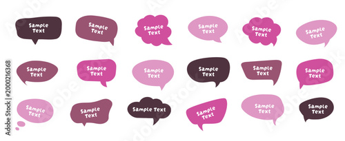 Speech Bubble Vector Set – Colorful Comic-Style Text Balloons