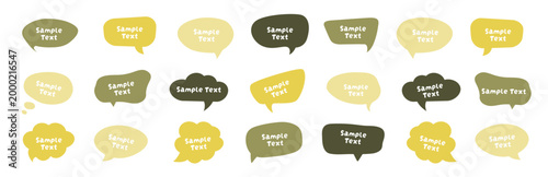 Speech Bubble Vector Set – Colorful Comic-Style Text Balloons