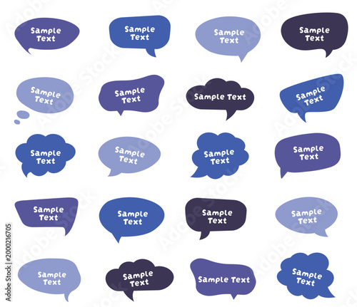 Speech Bubble Vector Set – Colorful Comic-Style Text Balloons