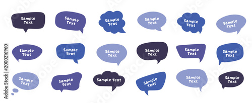 Speech Bubble Vector Set – Colorful Comic-Style Text Balloons