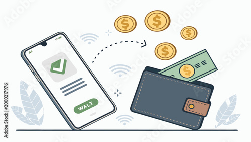 Mobile phone with money transfer.