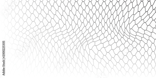 Wire mesh fence isolated on white background