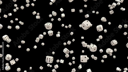 White Dice Dynamic Video Transition pack 1/10 Side than Explode