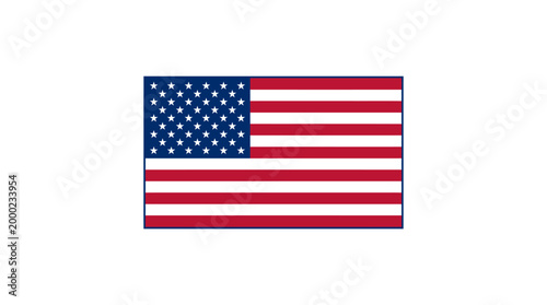 Vektor ilustrasi ikon bendera Amerika Serikat berbentuk tombol patriotik dengan simbol bintang dan garis-garis nasional untuk spanduk negara Amerika