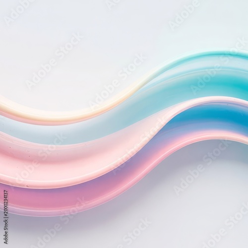 Pastel-colored wavy lines on a light background colors