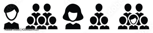 People group icons representing diverse individuals and teamwork.