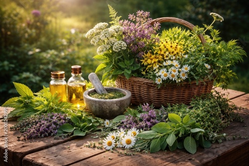 Culinary herbs collected from wild plants with health benefits