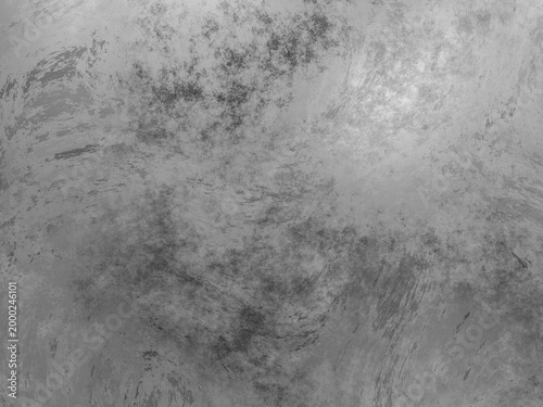 Fotografie Light gray and silver metal surface with swirling textures and a grungy industrial look