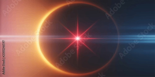 A celestial spectacle unfolds, an astronomical marvel with radiant light and cosmic grace.