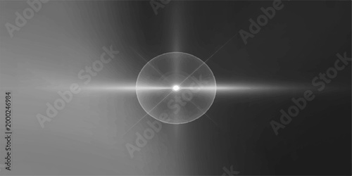 A cosmic abstract in monochrome with a central, luminous core, casting radiant beams of light into a boundless realm, evoking a sense of wonder and vastness.