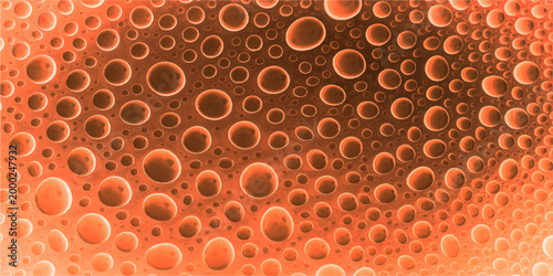 Captivating macro shot of water droplets forming an intricate pattern, a visually stunning representation of nature's delicate beauty.