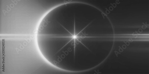 A celestial celestial body, showcasing a mesmerizing display of astronomical phenomena in a mesmerizing, high-contrast, black and white photograph.