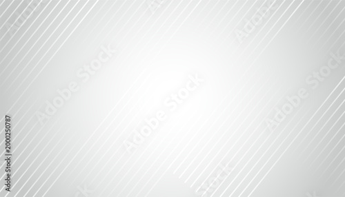 Abstract gray gradient copy space background with white faded straight lines, Vector illustration