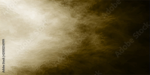 Tableau sur toile Aged brown parchment texture creates a vintage grunge backdrop with dark smoke a