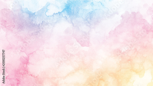 Abstract colorful watercolor background. Possible use Digital art