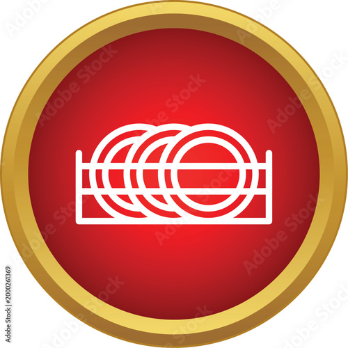 Dish rack holding clean plates, representing kitchen organization and washing dishes