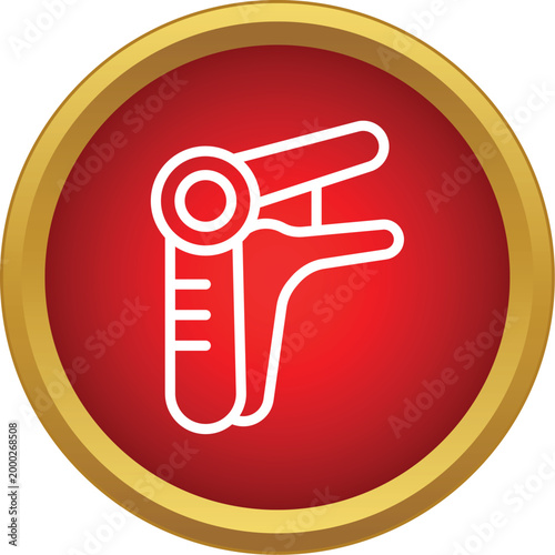 Hand dynamometer icon symbolizing strength measurement and fitness training