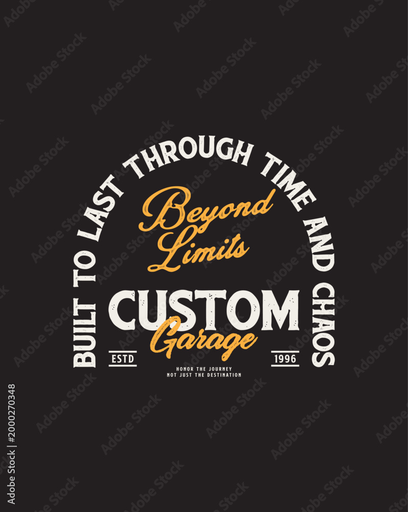 Fototapeta premium Custom Garage Built To Last Through Time And Chaos.