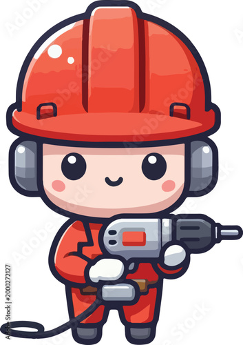 Funny little technician artwork