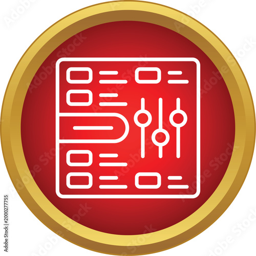 Sound mixer board for music production and audio processing