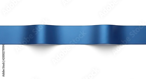 Free Download Elegant blue ribbon isolated on a clean white background for design elements - GFXLoad