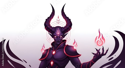 Dark Demon Character Illustration