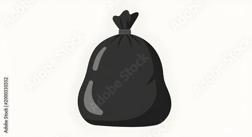 Trash Bag Icon Simple Design