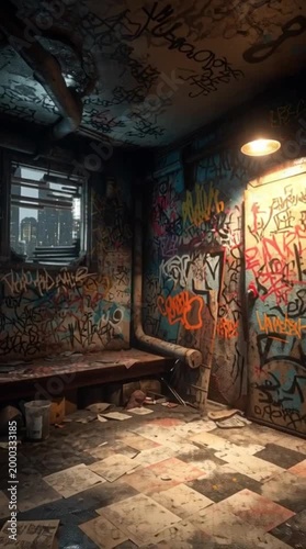 Foggy Abandoned Room with Silent Hill Horror Vibe
