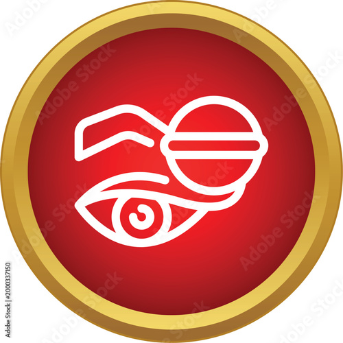 Human eye undergoing a modern laser vision correction surgery