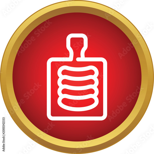 Human torso medical outline icon representing health checkup and radiology