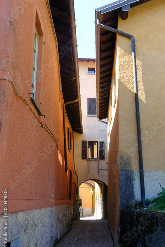 Historic buildings of Camporeso, medieval village near Galbiate, Lecco province, Italy