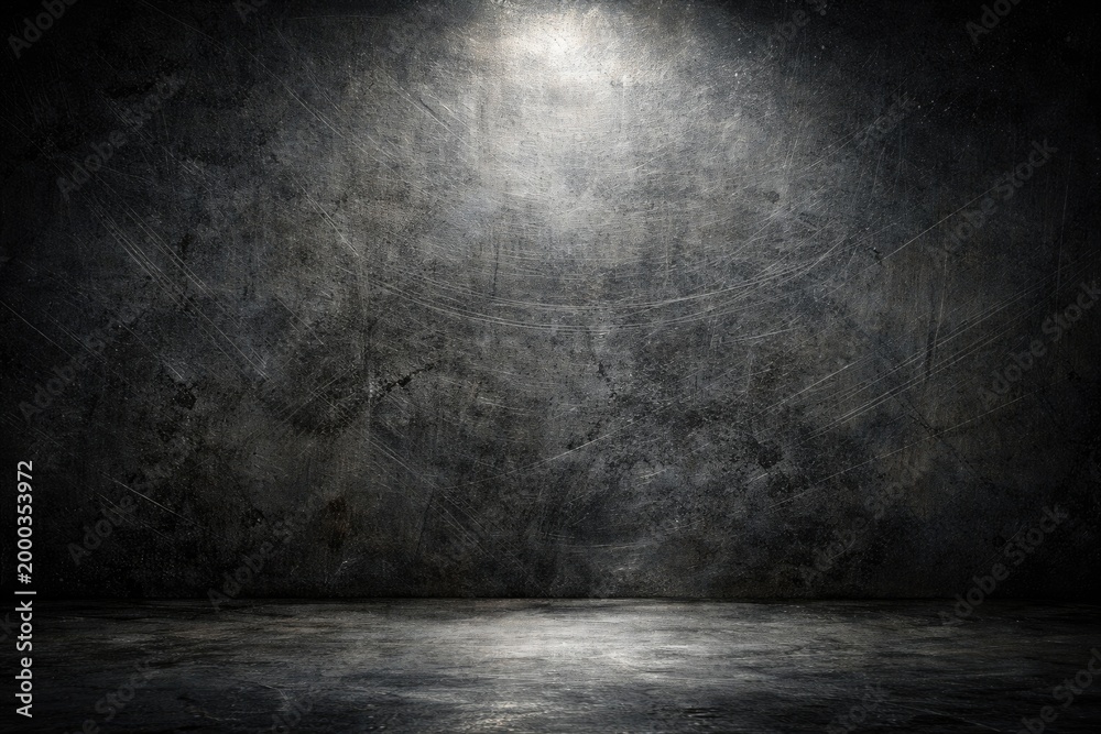 Fototapeta premium industrial metal texture backdrop showing rough surface and studio light