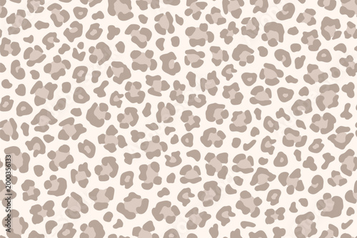 Foto Fashion pale beige leopard seamless pattern. Vector