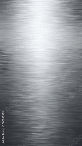 Polished stainless steel surface with subtle gradient and light reflection