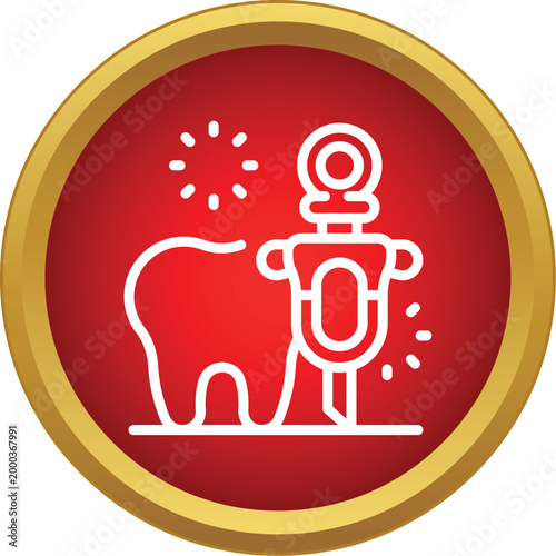 Dental syringe injecting anesthesia into a tooth, representing oral pain relief