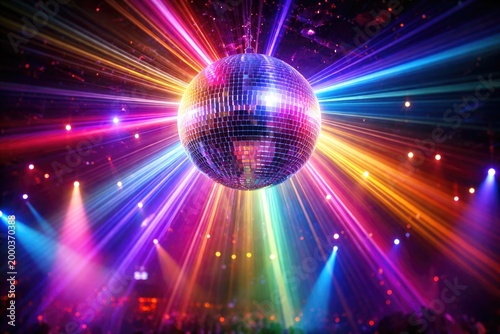 Dazzling disco orb radiatin...