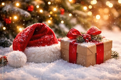 Christmas festive scene wit...