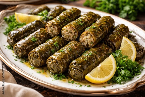 Delicious oriental dolma wr...