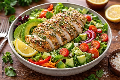 Herb topped creamy chicken ...