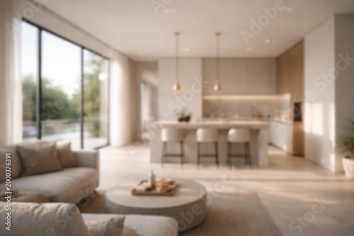 Blurred interior scene of a...