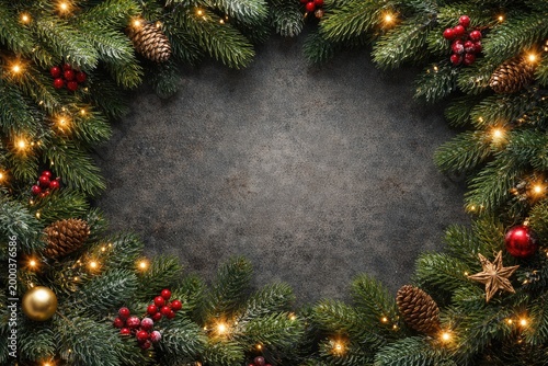 Dark gray textured Christma...