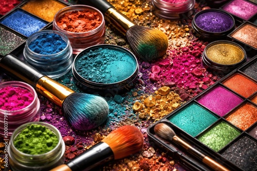 Close-up of multicolored ey...